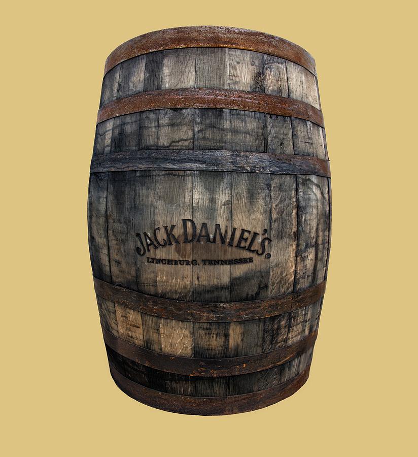 Vintage Jack Daniels Barrel - Transparent Design Photograph by Mitch Spence
