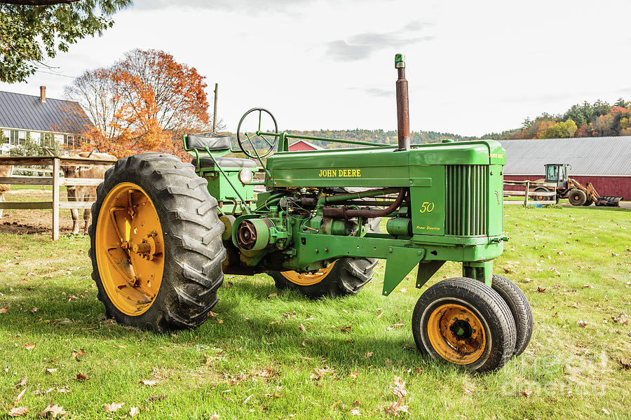 Vintage Green 50 Tractor Photograph by Edward Fielding