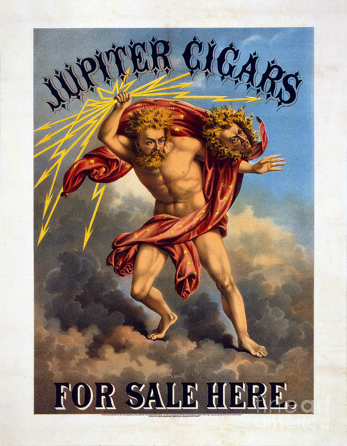 Vintage Jupiter Cigar Advertisement Photograph by Jon Neidert