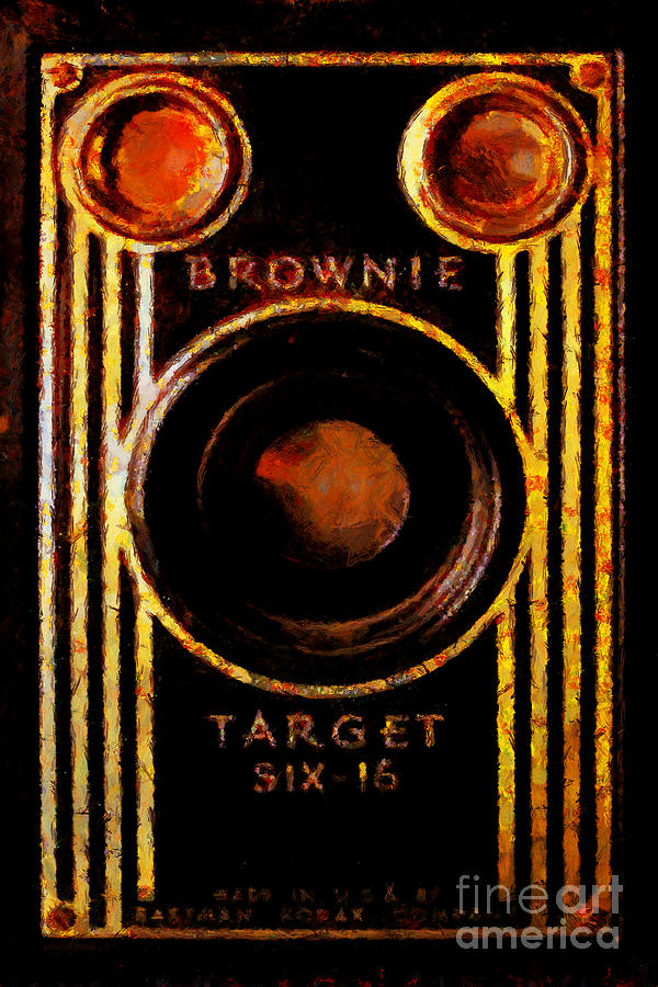 Camera Photograph - Vintage Kodak Brownie Target Six-16 Camera by Wingsdomain Art and Photography