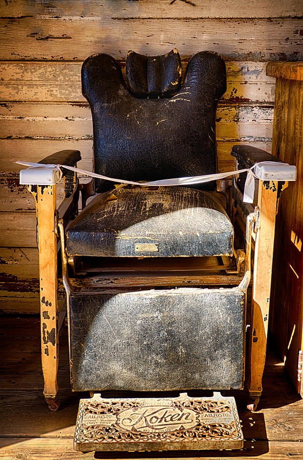 Vintage Koken Barber Chair  Photograph by Saija Lehtonen