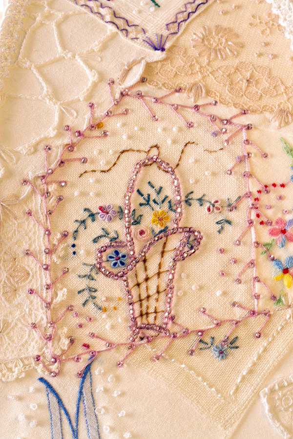 Vintage Lampshade Panel Detail Photograph by Sandra Foster