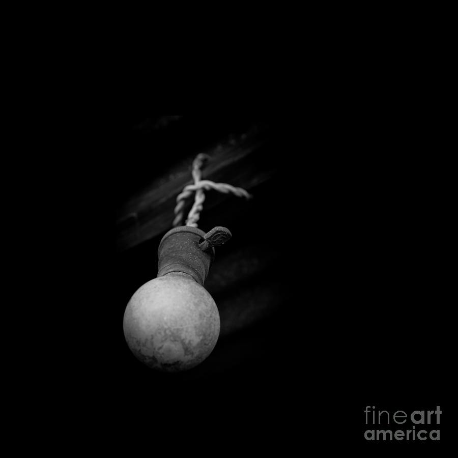 Vintage Photograph - Vintage Light Bulb Fixture by Sharon Mau