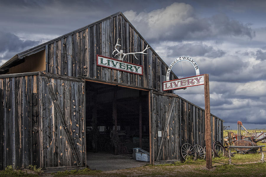 Vintage Livery Stable Photograph by Randall Nyhof