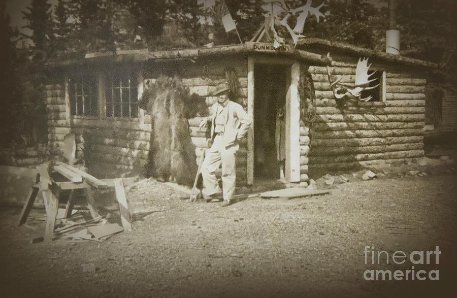 Vintage Log Cabin Photograph by Linda Phelps