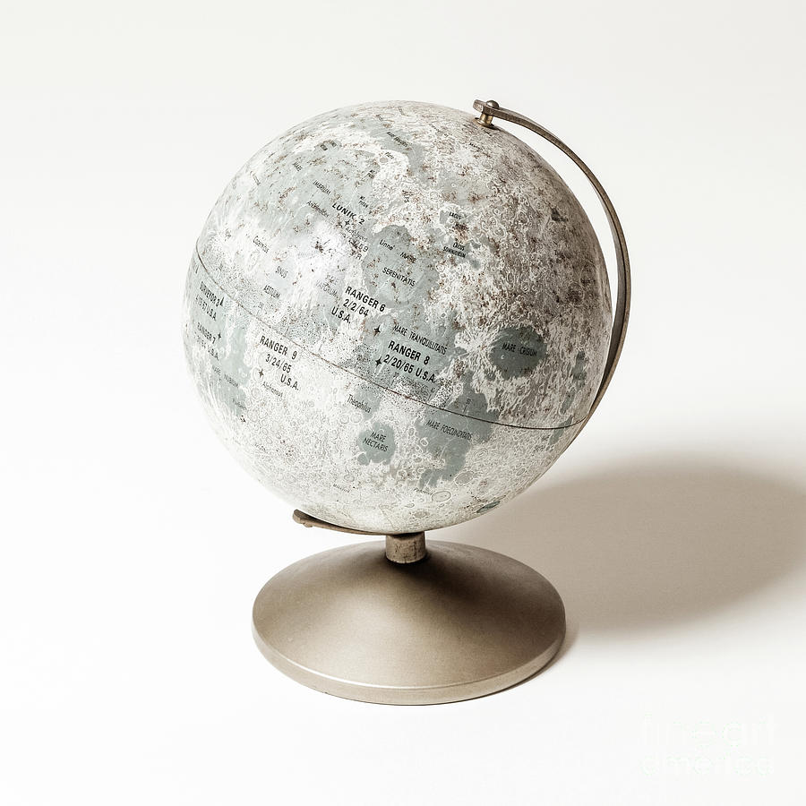 vintage Lunar Globe Photograph by Edward Fielding