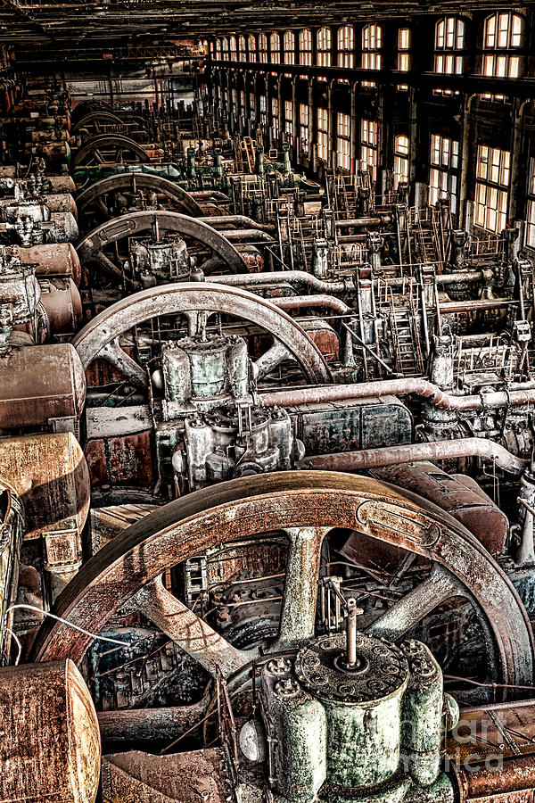 Vintage Photograph - Vintage Machinery by Olivier Le Queinec