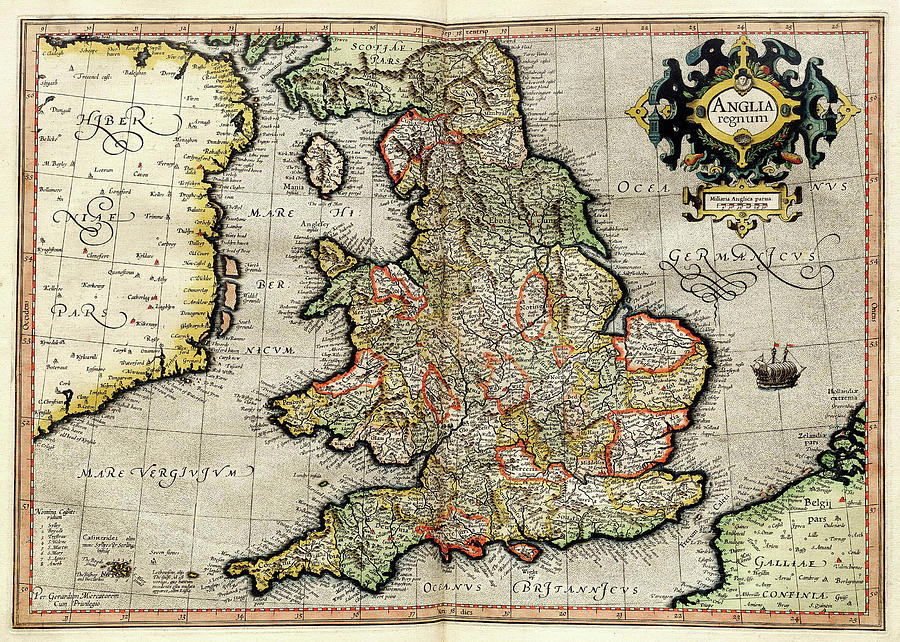 old england map