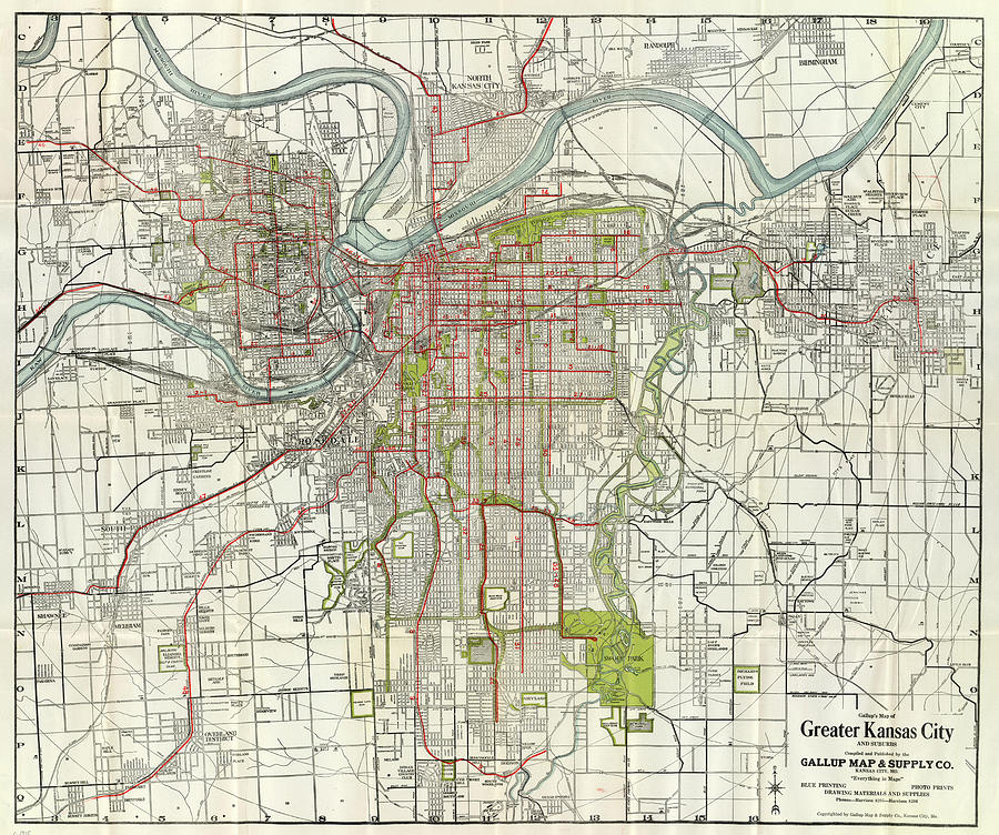 Kansas City Chiefs Missouri State Map, an art print by ArtStudio