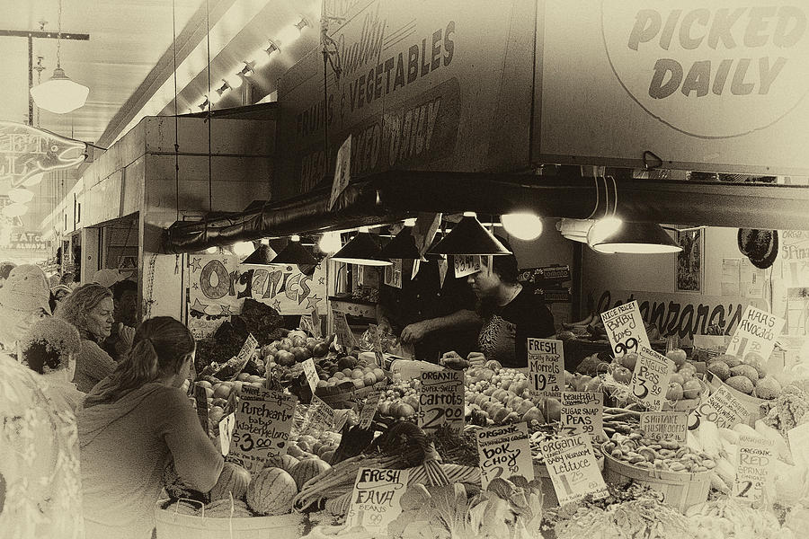 Vegetable Photograph - Vintage Market by David Patterson