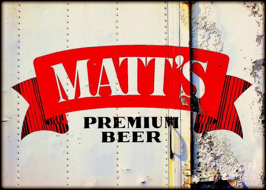 Vintage Matts Premium Beer Sign Photograph by Peter Ogden