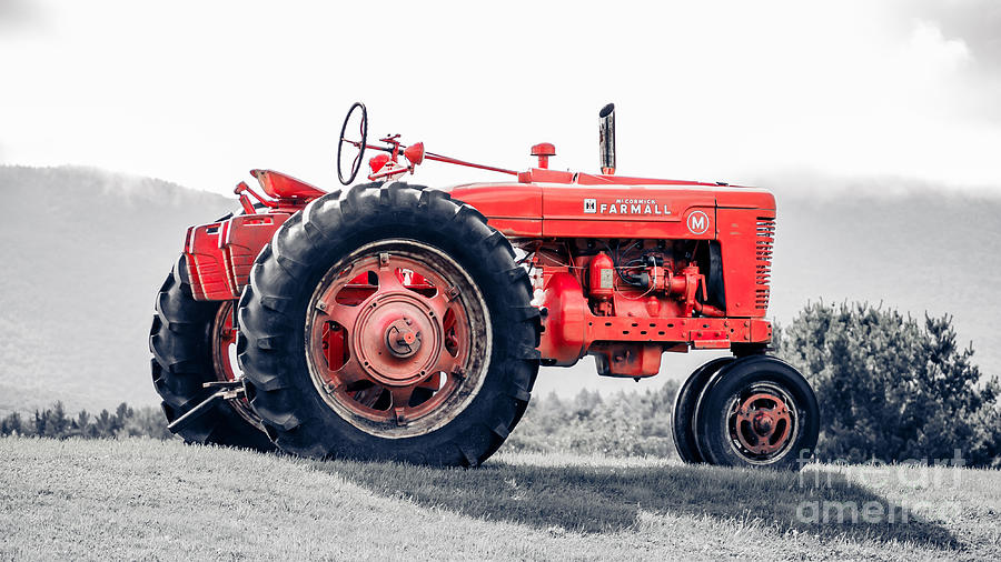 Vintage McCormick Farmall Tractor Photograph by Edward Fielding