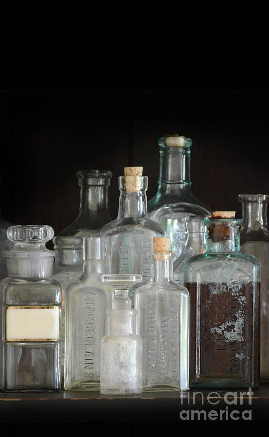 Vintage Medicine Bottles Photograph by Jill Battaglia