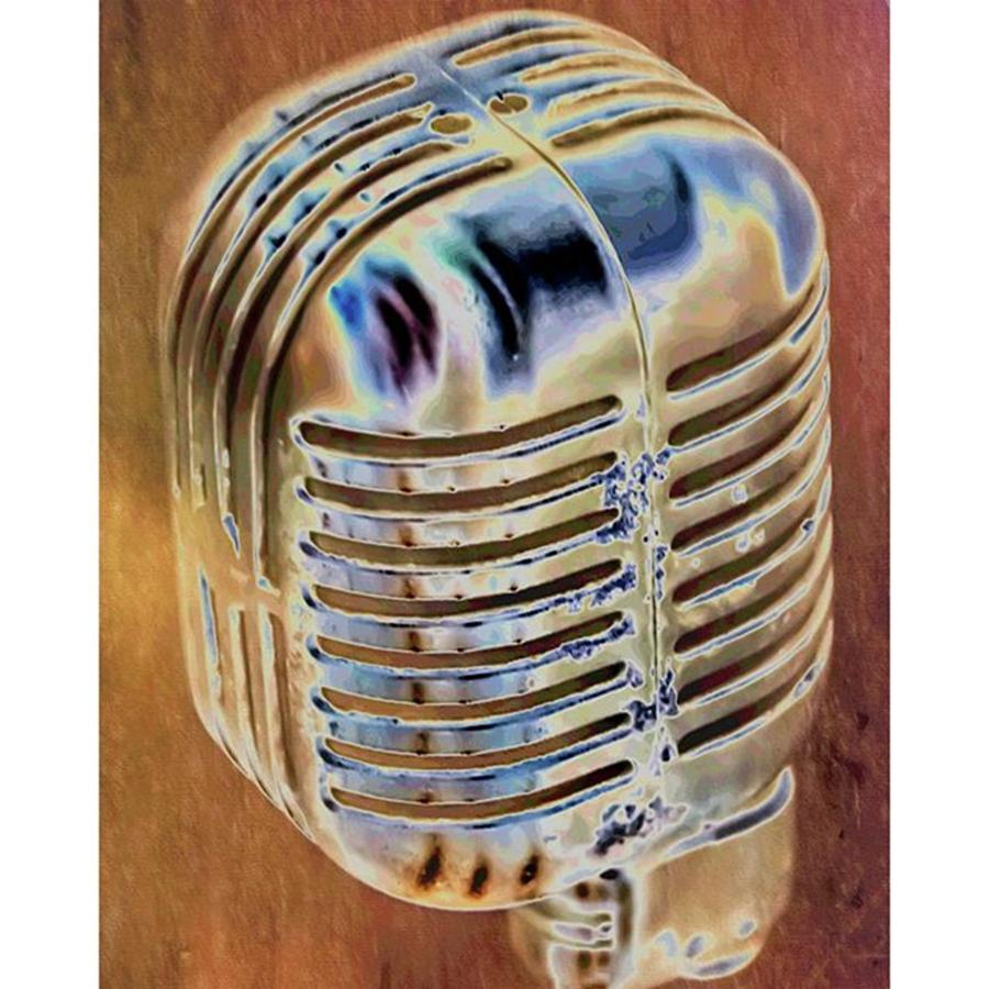 Music Photograph - Vintage Microphone By Pamela Williams by Pamela Williams