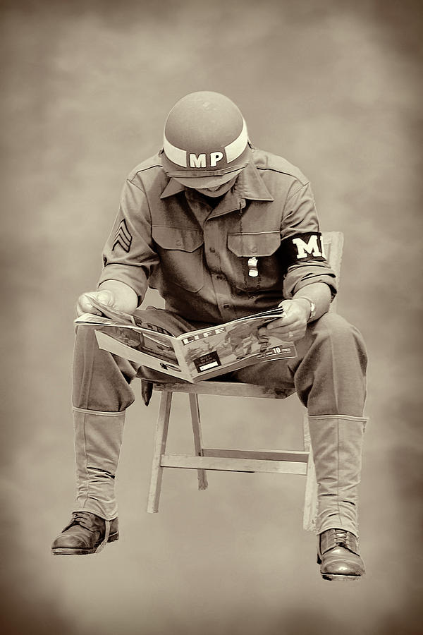 Vintage Military Police Photograph by Steve McKinzie