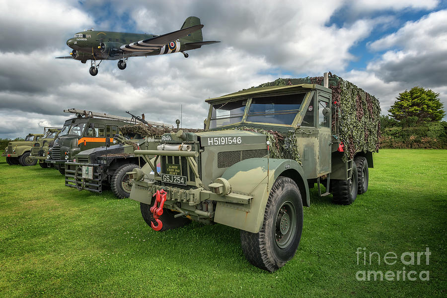 Truck Photograph - Vintage Military Transport by Adrian Evans
