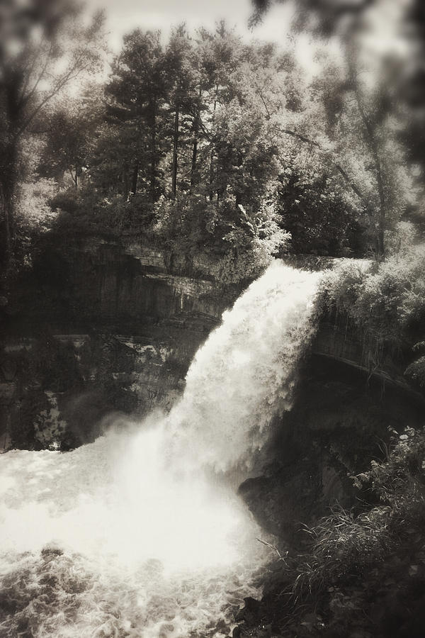 Vintage Minnehaha Falls Photograph by Hermes Fine Art