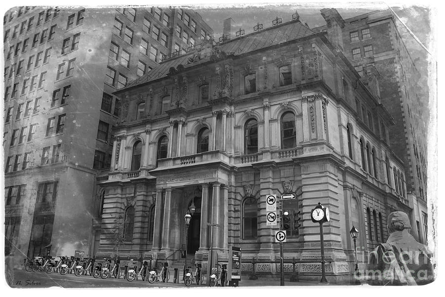 Vintage Molsons Bank Old Montreal Canada Photograph by Nina Silver
