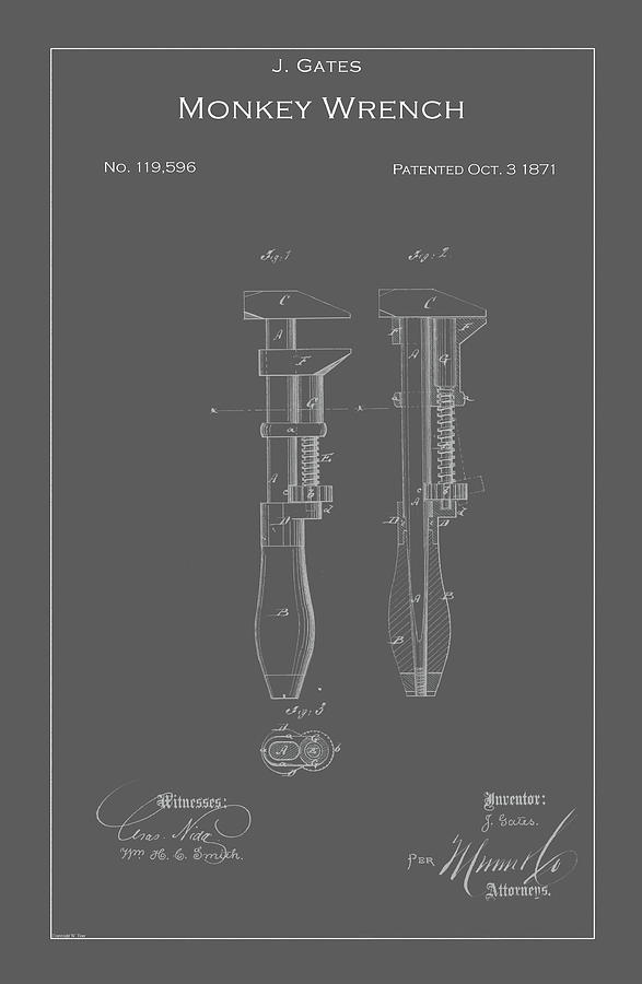 when was the monkey wrench invented