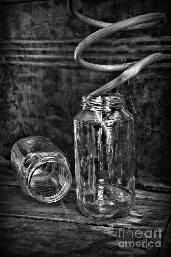 Vintage Moonshine Still in black and white Photograph by Paul Ward