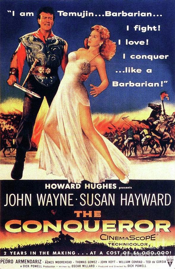 Vintage Movie Posters, The Conqueror Painting