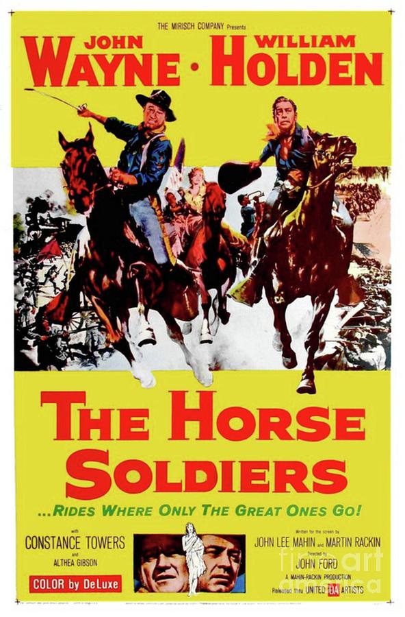 Vintage Movie Posters, The Horse Soldiers Painting