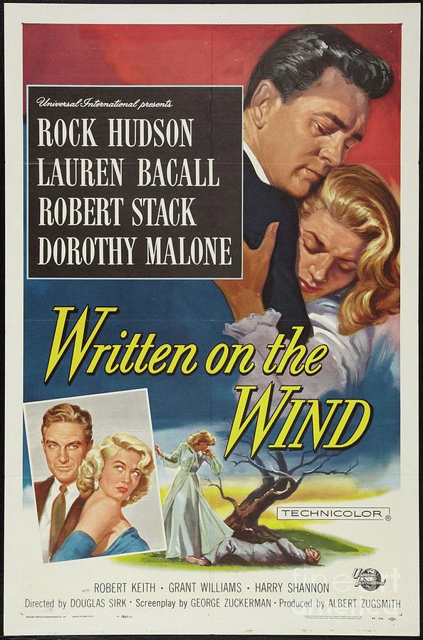 Vintage Movie Posters, Written on the Wind Painting by Esoterica Art Agency