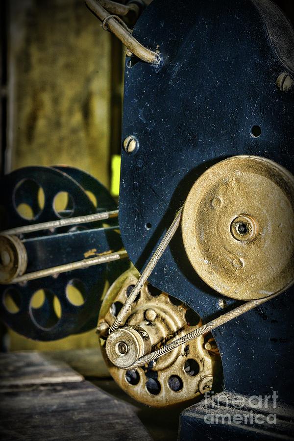 Vintage Movie Projector Exposed Gears  Photograph by Paul Ward