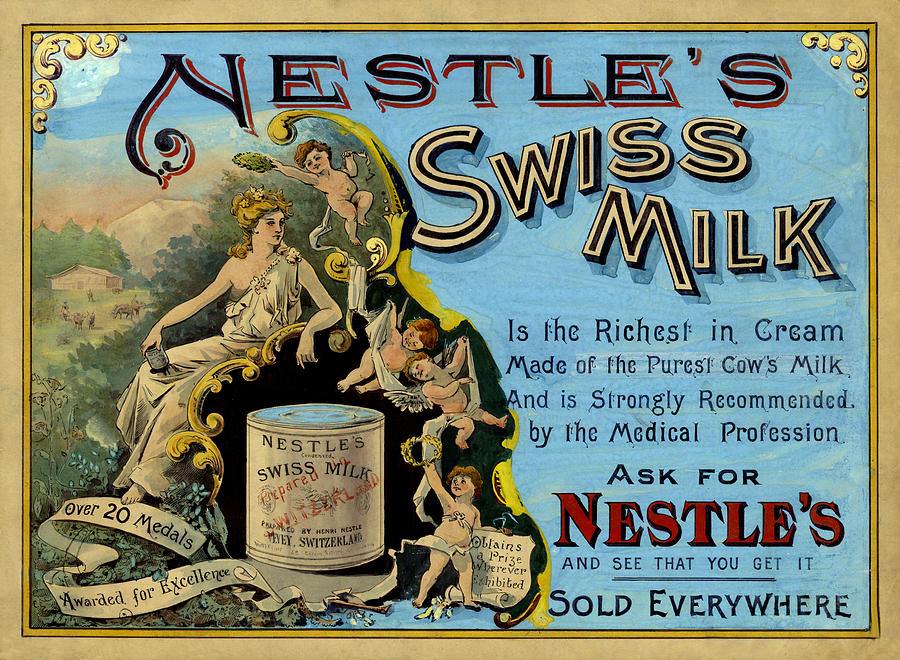 Vintage Nestles Ad 1875 Photograph by Andrew Fare