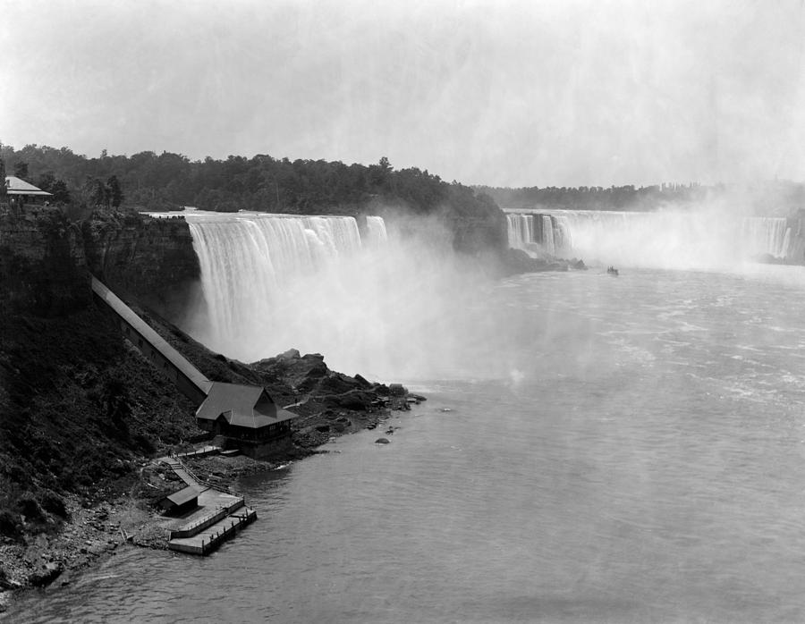 Vintage Niagara Falls - 1890 Photograph by War Is Hell Store