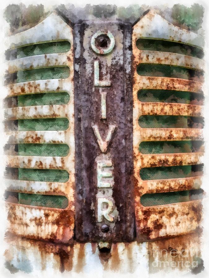 Vintage Oliver Tractor Grill Photograph