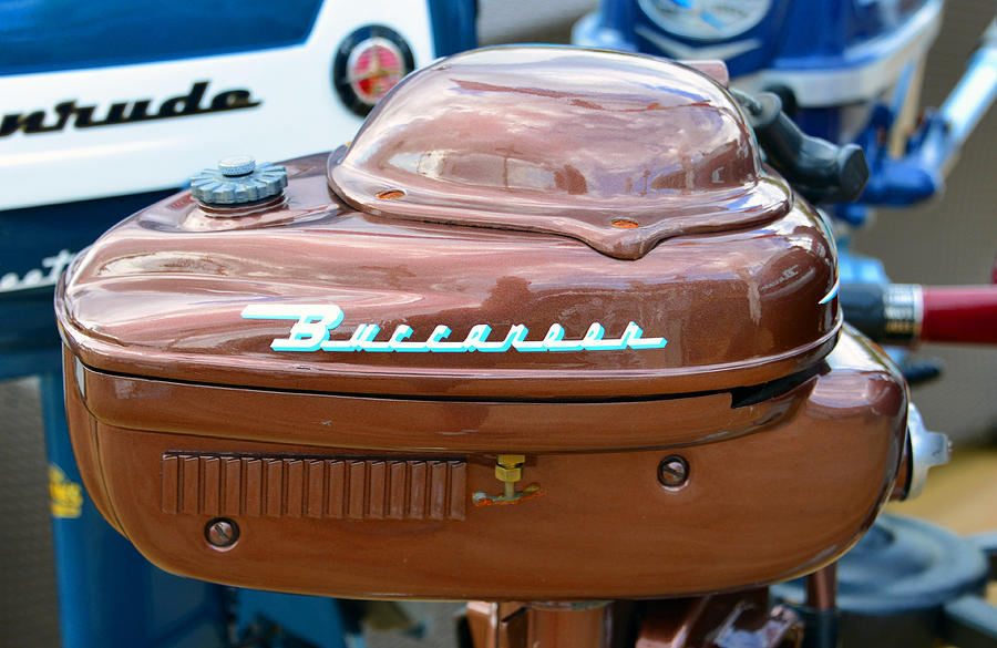 Vintage Buccaner outboard  Photograph by David Lee Thompson