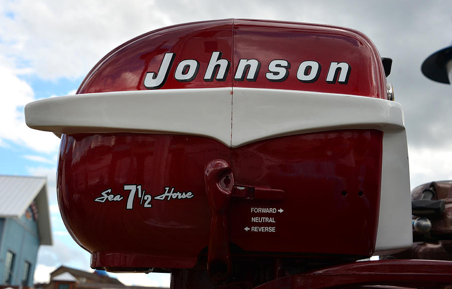 Vintage Johnson outboard  Photograph by David Lee Thompson