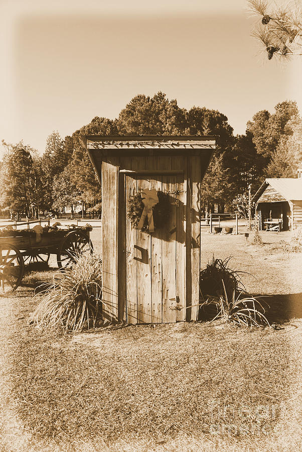 Vintage Outhouse  Photograph by Bob Sample