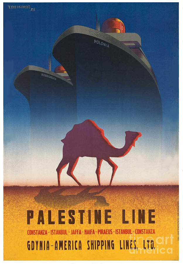 Vintage Palestine Travel Poster 2 Photograph by George Pedro