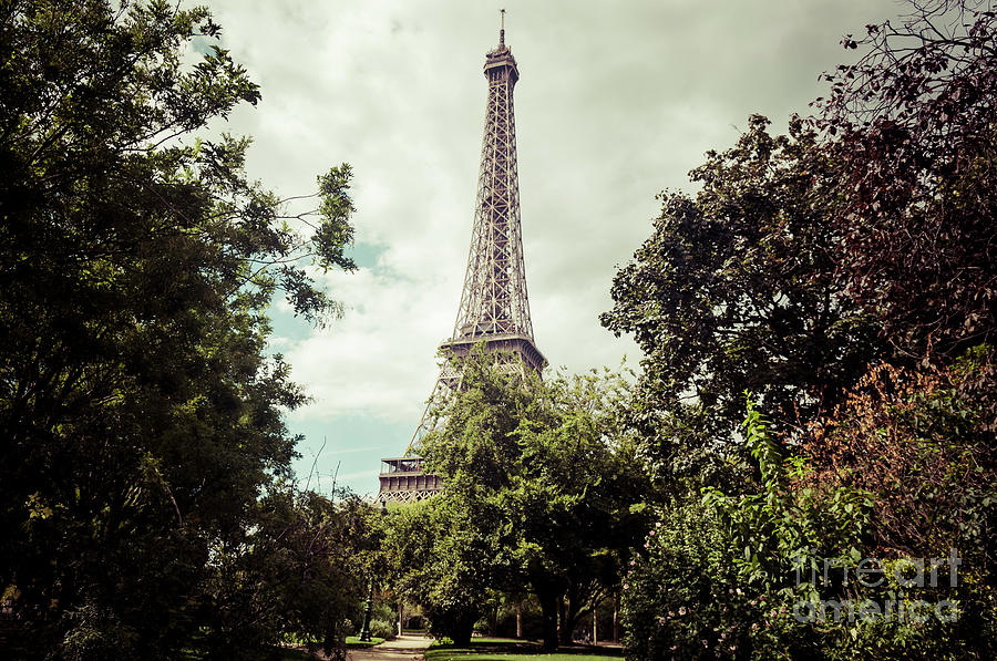 Vintage Paris Landscape Photograph by Paul Warburton