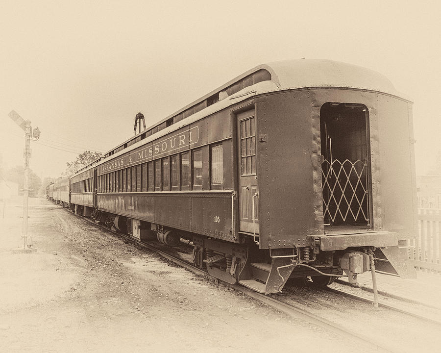 Vintage Passenger Rail Car Photograph by James Barber