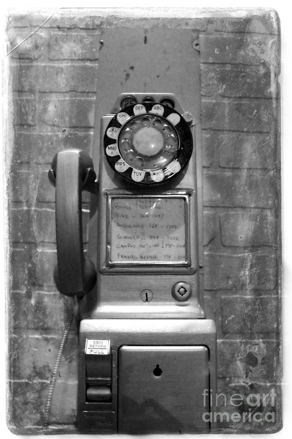 Vintage Pay Phone Photograph by Nina Silver