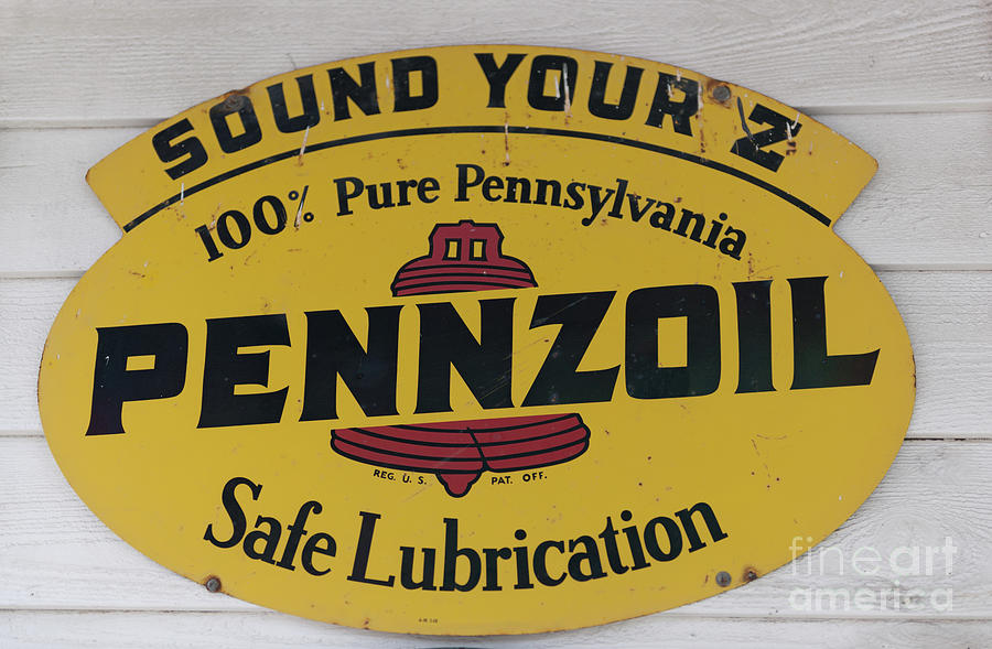 Vintage Penzoil Metal SIgn Photograph by Dale Powell