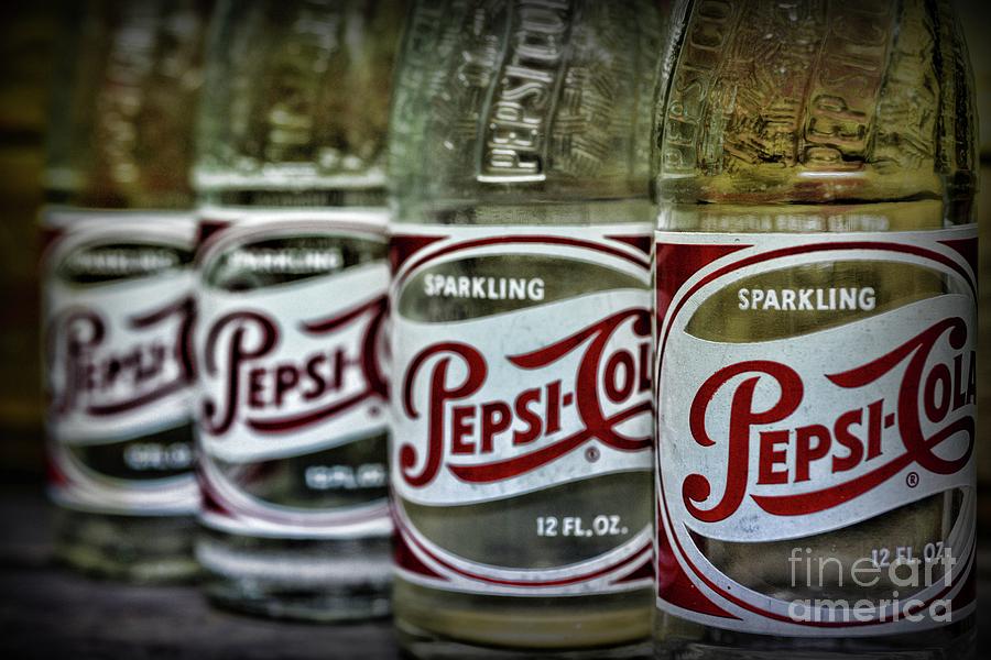 Vintage Pepsi Bottle Collection Photograph by Paul Ward
