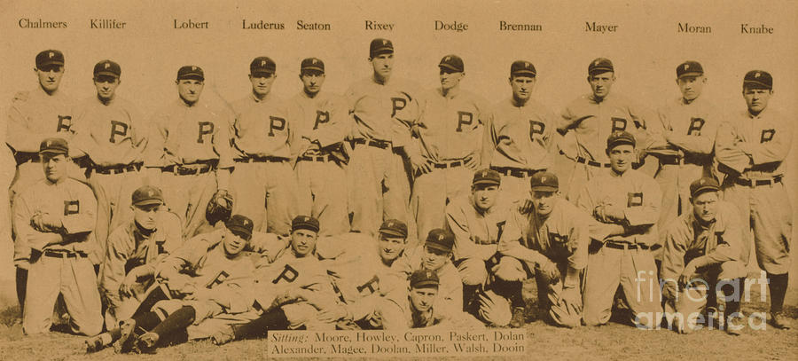Vintage Philadelphia Phillies Baseball Card  Photograph by American School