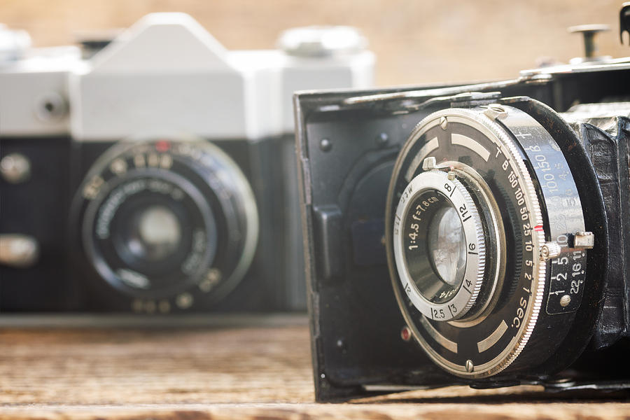 Vintage Photo Cameras Photograph by Anastasy Yarmolovich
