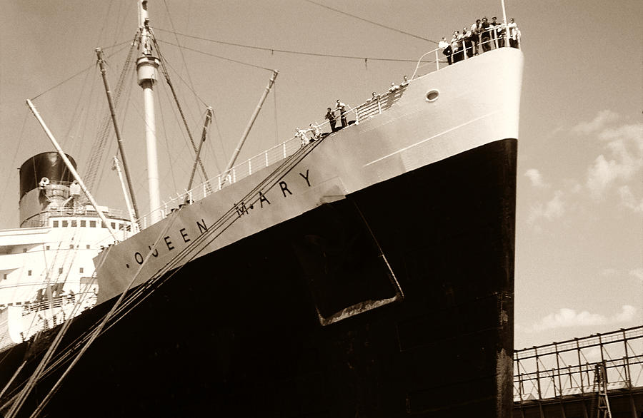 Vintage Photo Queen Mary Photograph by Marilyn Hunt