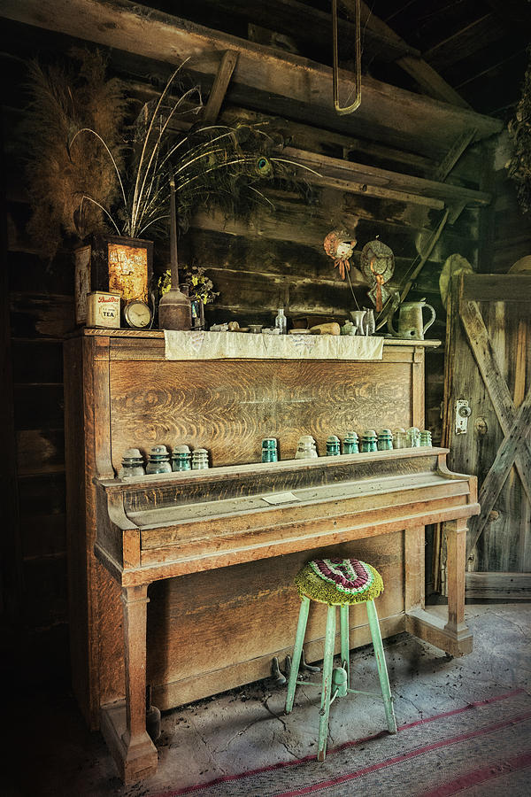 Vintage Photograph - Vintage Piano  by Saija Lehtonen