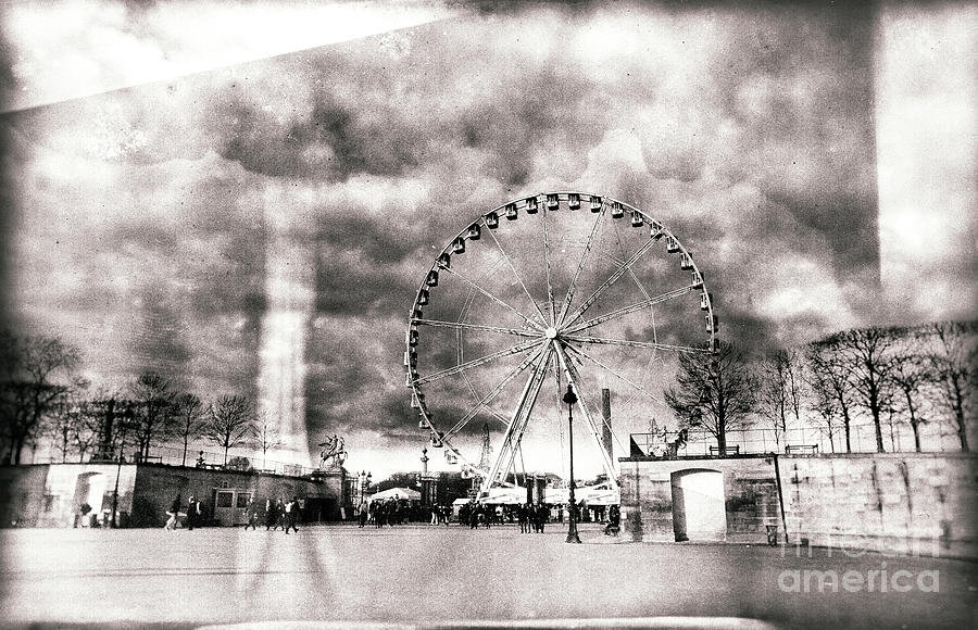 Vintage Place de la Concorde Paris Photograph by John Rizzuto