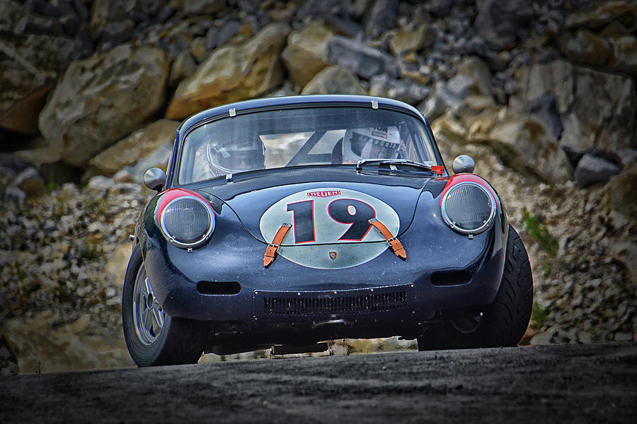 Vintage Porsche Takes a Left... Photograph by Mike Martin