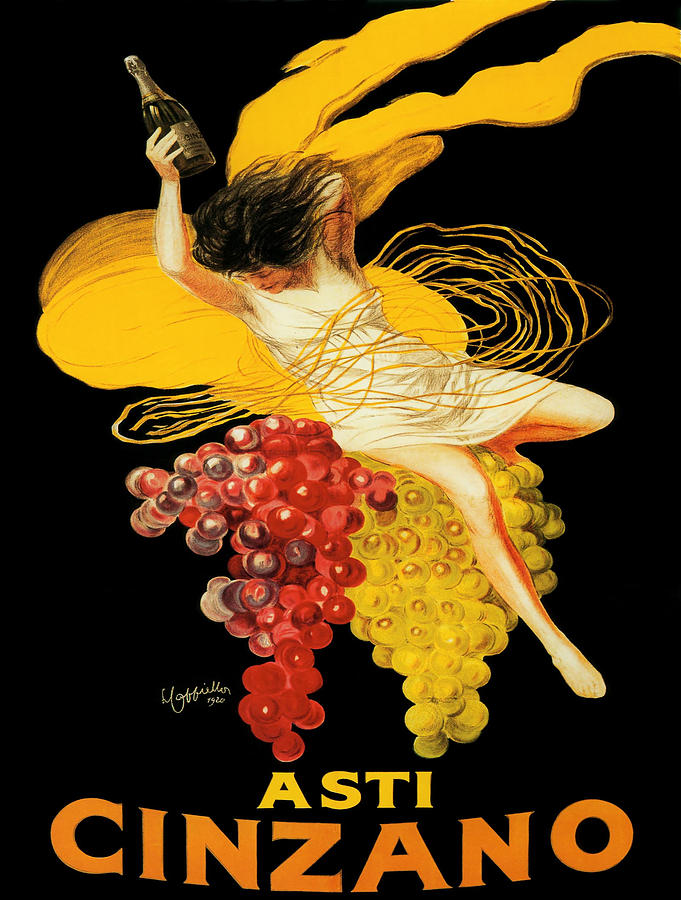 Wine Painting - Vintage poster - Asti Cinzano by Vintage Images