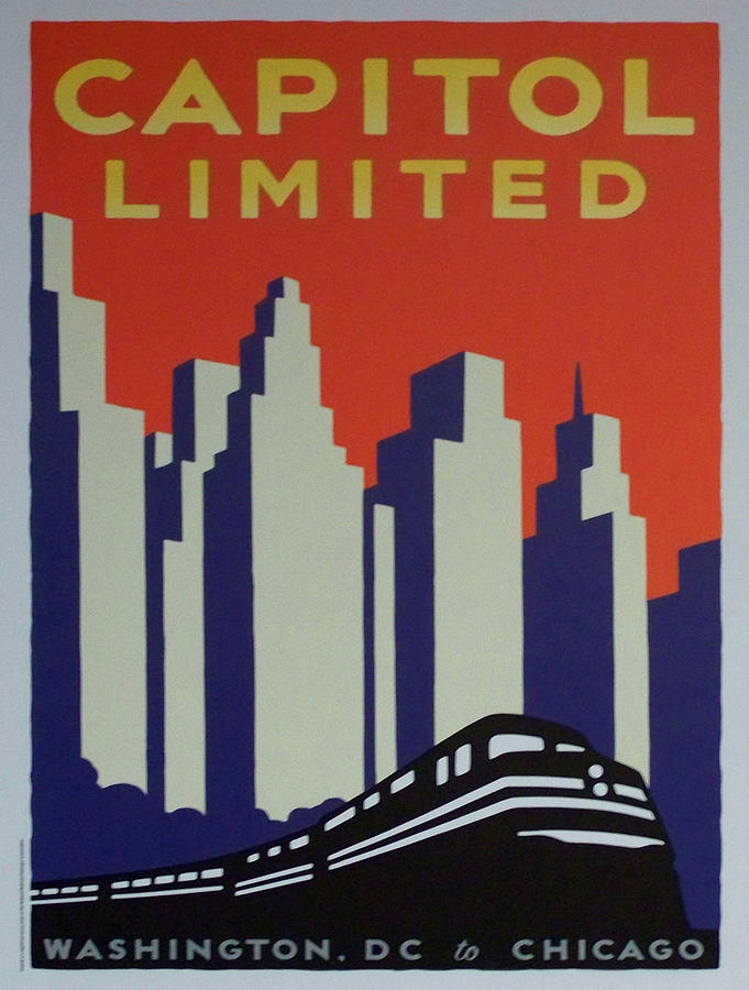 Cool Painting - Vintage poster - Capitol Limited by Vintage Images