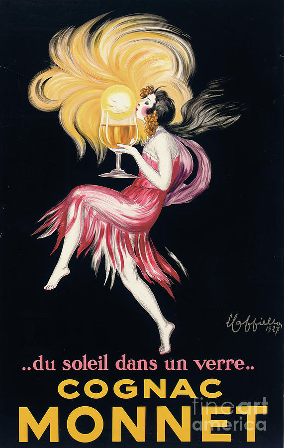 Vintage Poster Cognac Monnet, 1927 Painting by Leonetto Cappiello