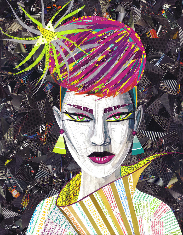 Collage Mixed Media - Vintage Punk  by Shawna Rowe